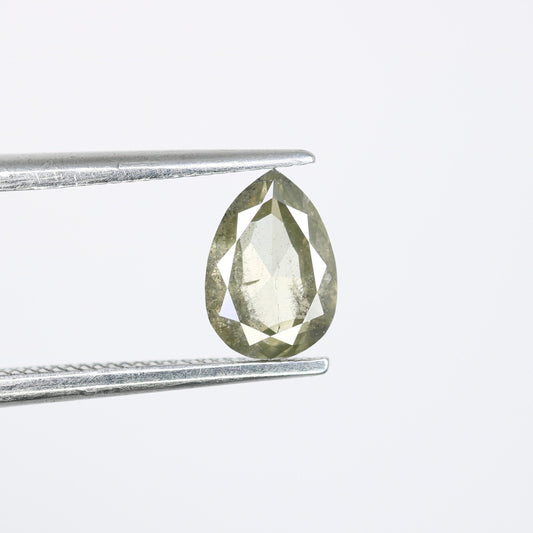 0.66 CT Salt And Pepper Pear Diamond, Natural Loose Diamond, Engagement Ring and Wedding BandsFor Gold Ring Diamonds