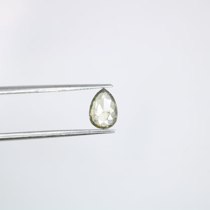 0.66 CT Salt And Pepper Pear Diamond, Natural Loose Diamond, Engagement Ring and Wedding BandsFor Gold Ring Diamonds