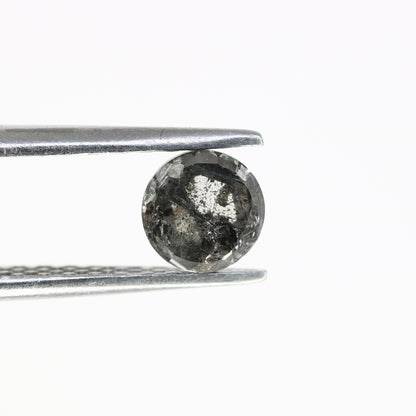 0.66 CT Black Salt and Pepper Rose Cut Round Real Diamond For Anniversary Gift ll Birthday Gift ll Wedding Gift ll Engagement Gift Diamonds