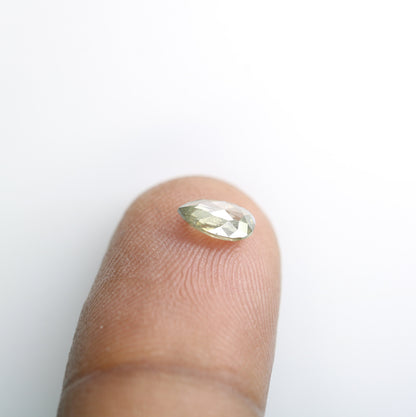 0.66 CT Salt And Pepper Pear Diamond, Natural Loose Diamond, Engagement Ring and Wedding BandsFor Gold Ring Diamonds