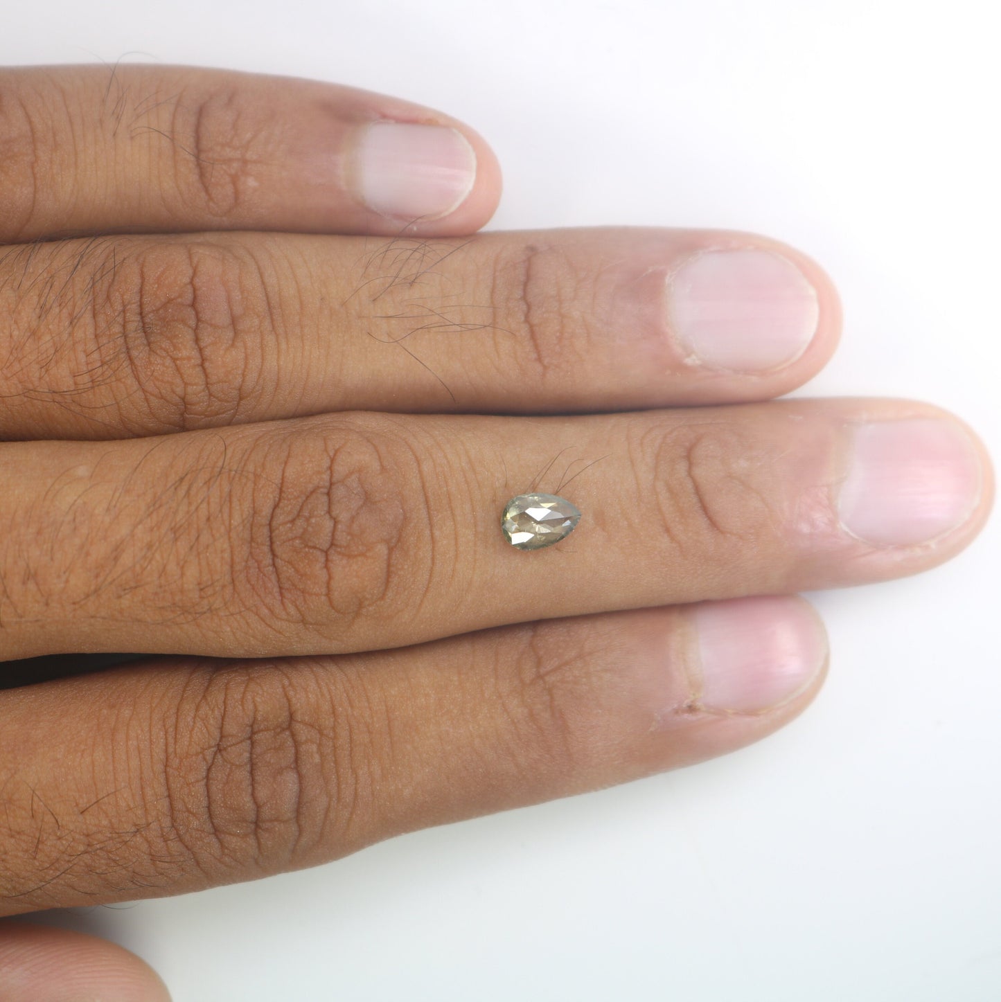 0.66 CT Salt And Pepper Pear Diamond, Natural Loose Diamond, Engagement Ring and Wedding BandsFor Gold Ring Diamonds