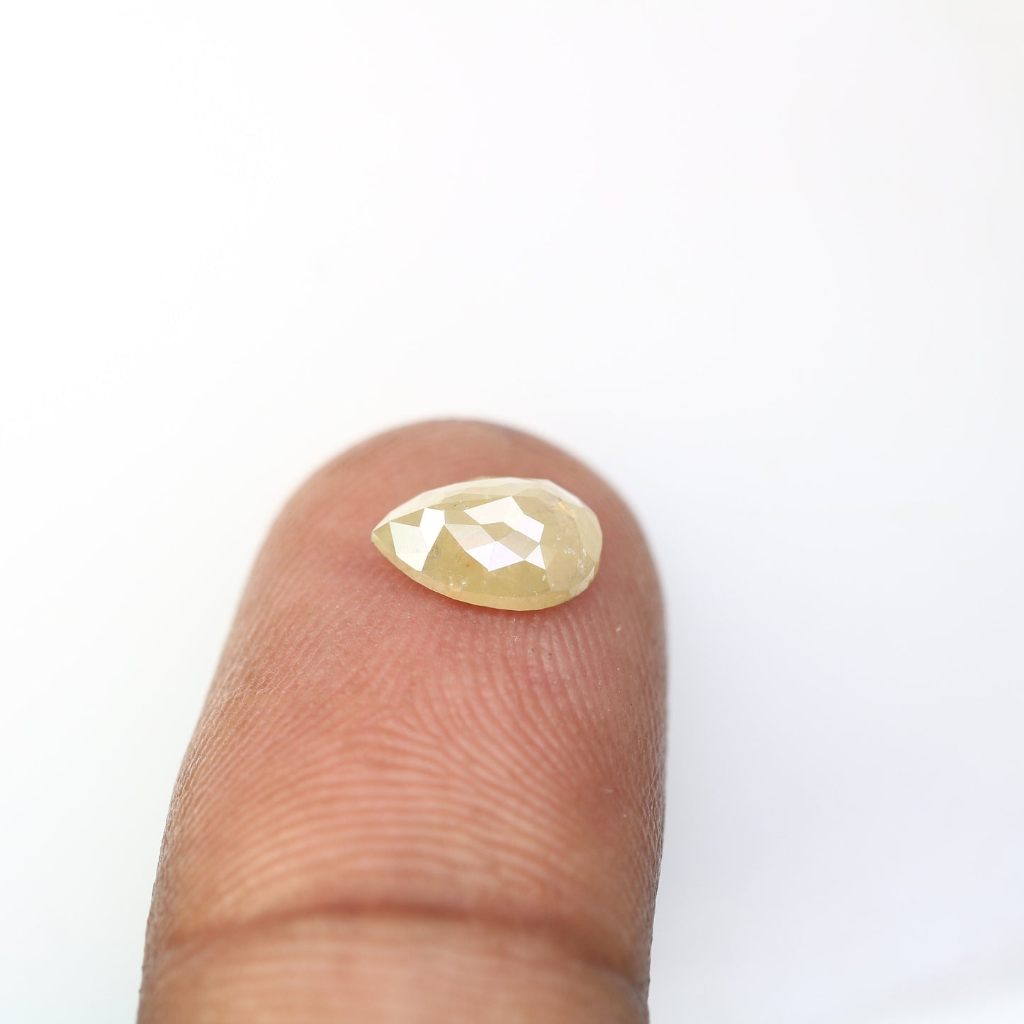 1.13 CT Pear Shape Light Yellow Galaxy Diamond | Unique Engagement Ring | Natural Gold Ring | Ethereal Diamond Jewelry