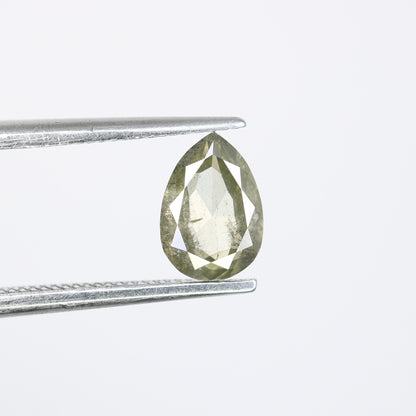 0.66 CT Salt And Pepper Pear Diamond, Natural Loose Diamond, Engagement Ring and Wedding BandsFor Gold Ring Diamonds