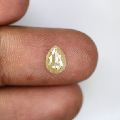 1.13 CT Pear Shape Light Yellow Galaxy Diamond | Unique Engagement Ring | Natural Gold Ring | Ethereal Diamond Jewelry