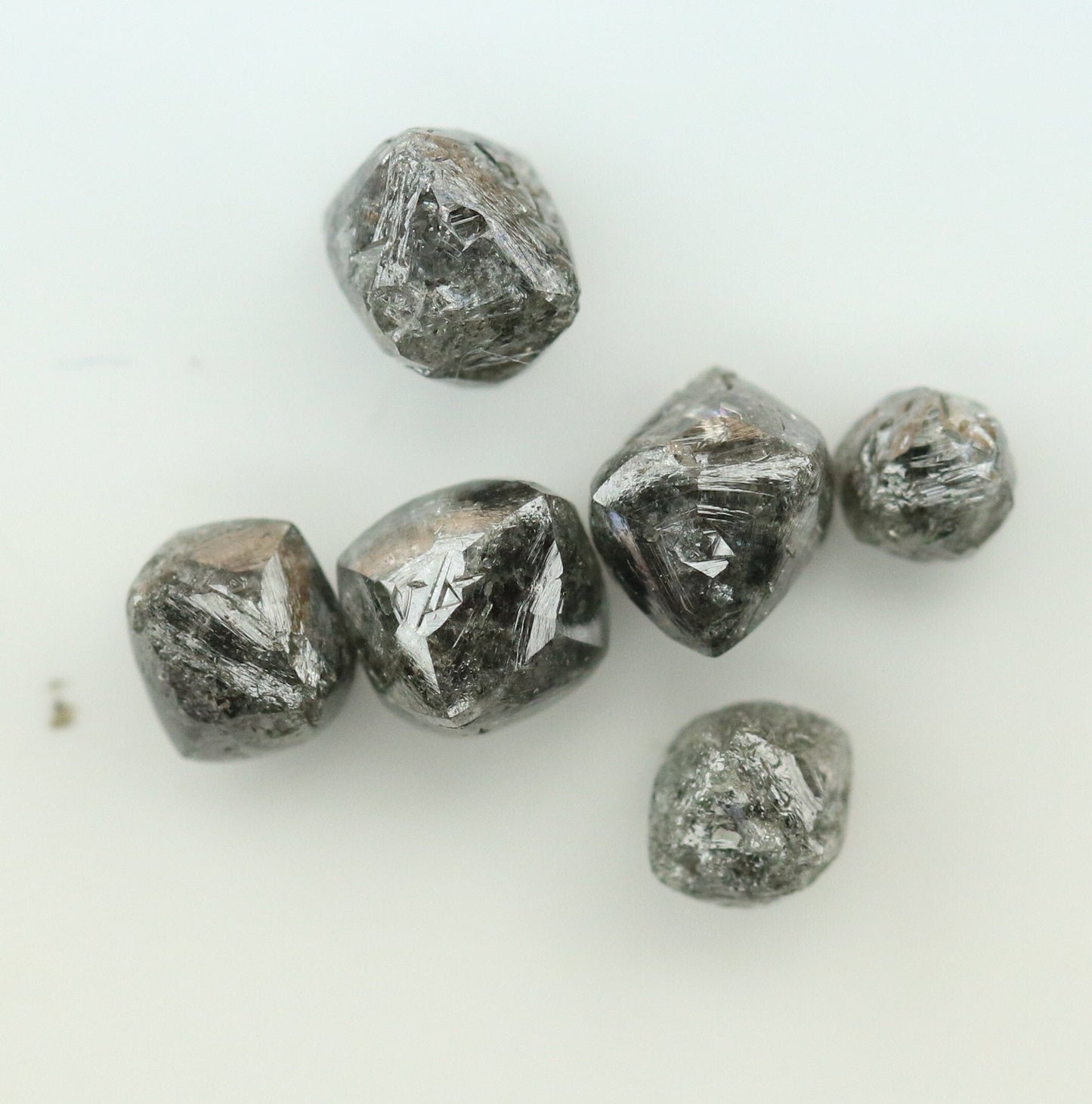 2.72 CT Black Grey Loose Rough Diamond For Engagement RingFor Gold Ring Diamonds