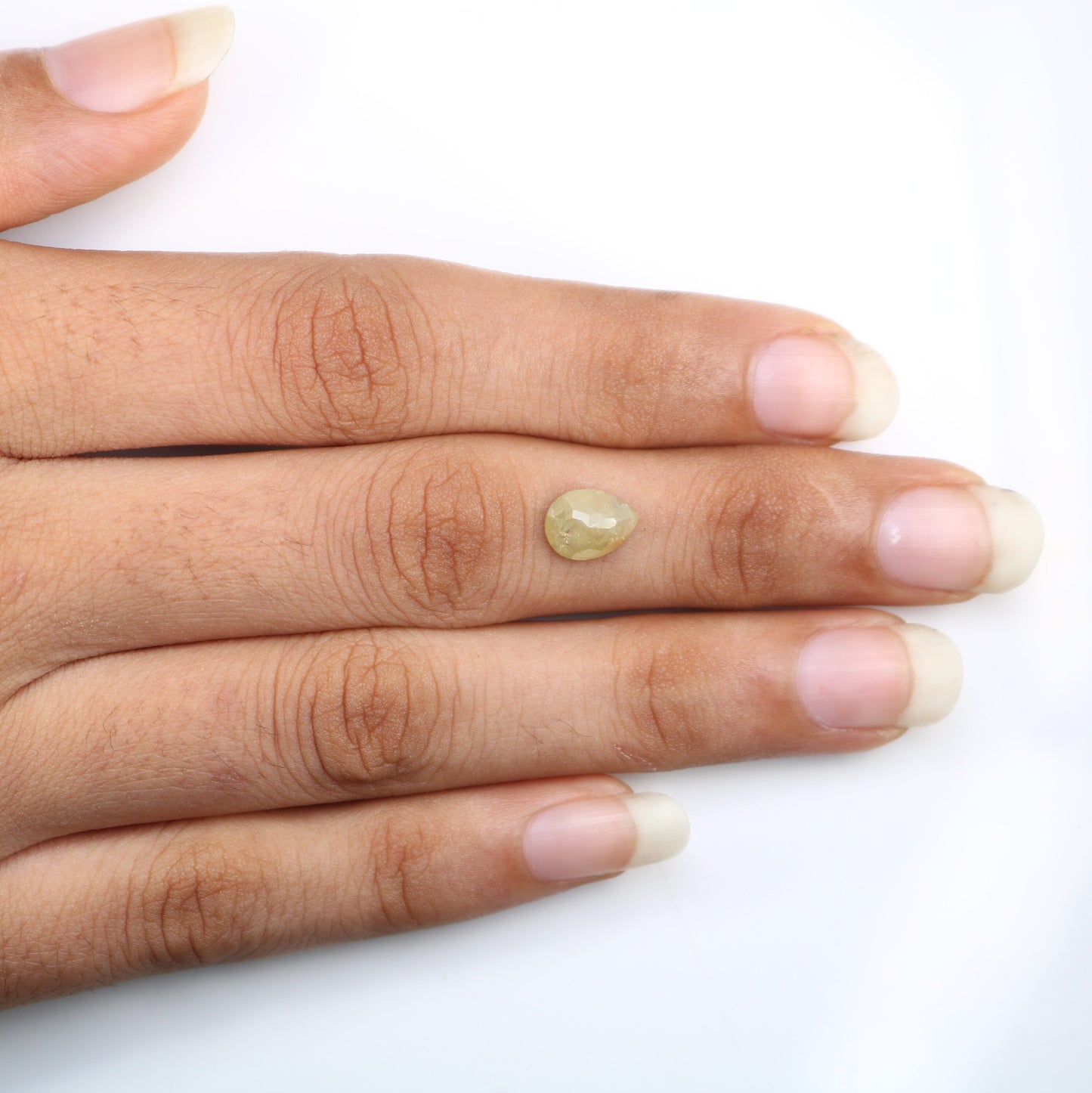 1.13 CT Pear Shape Light Yellow Galaxy Diamond | Unique Engagement Ring | Natural Gold Ring | Ethereal Diamond Jewelry