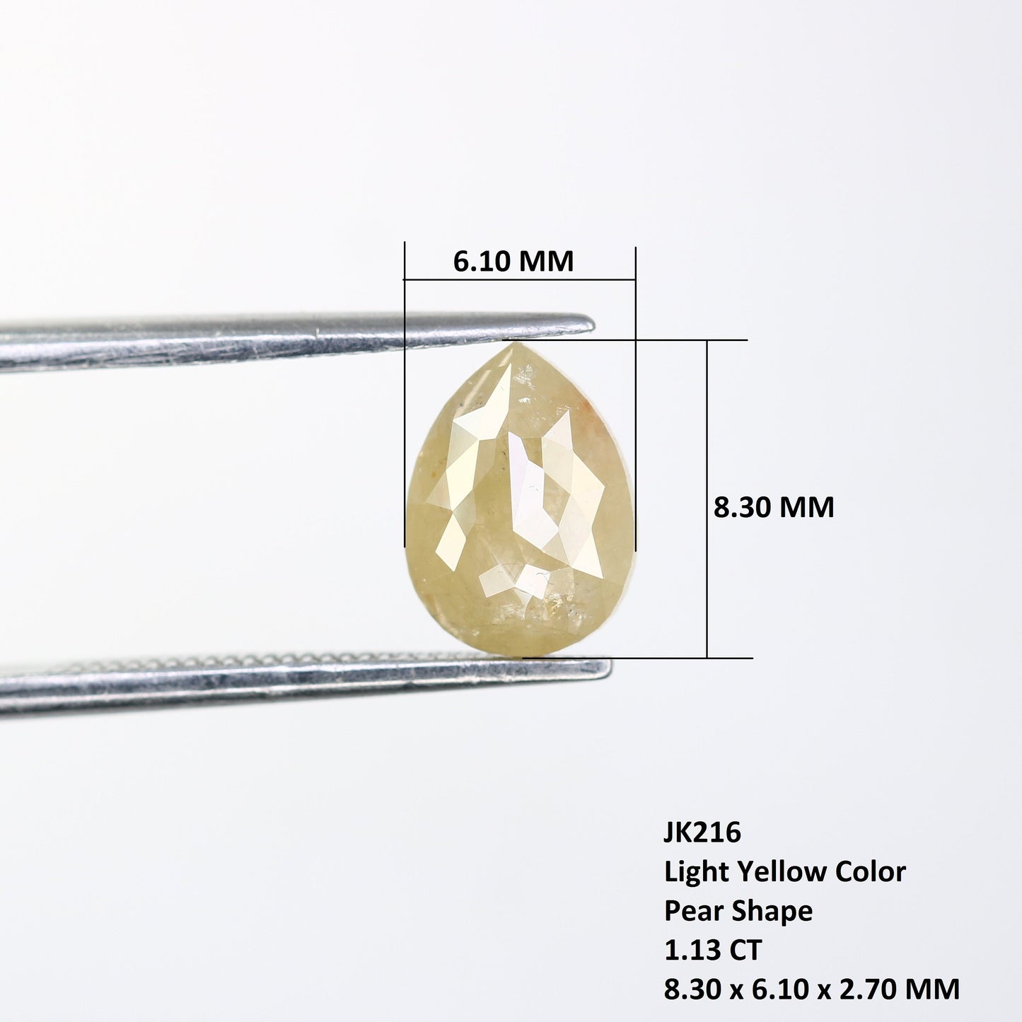 1.13 CT Pear Shape Light Yellow Galaxy Diamond | Unique Engagement Ring | Natural Gold Ring | Ethereal Diamond Jewelry