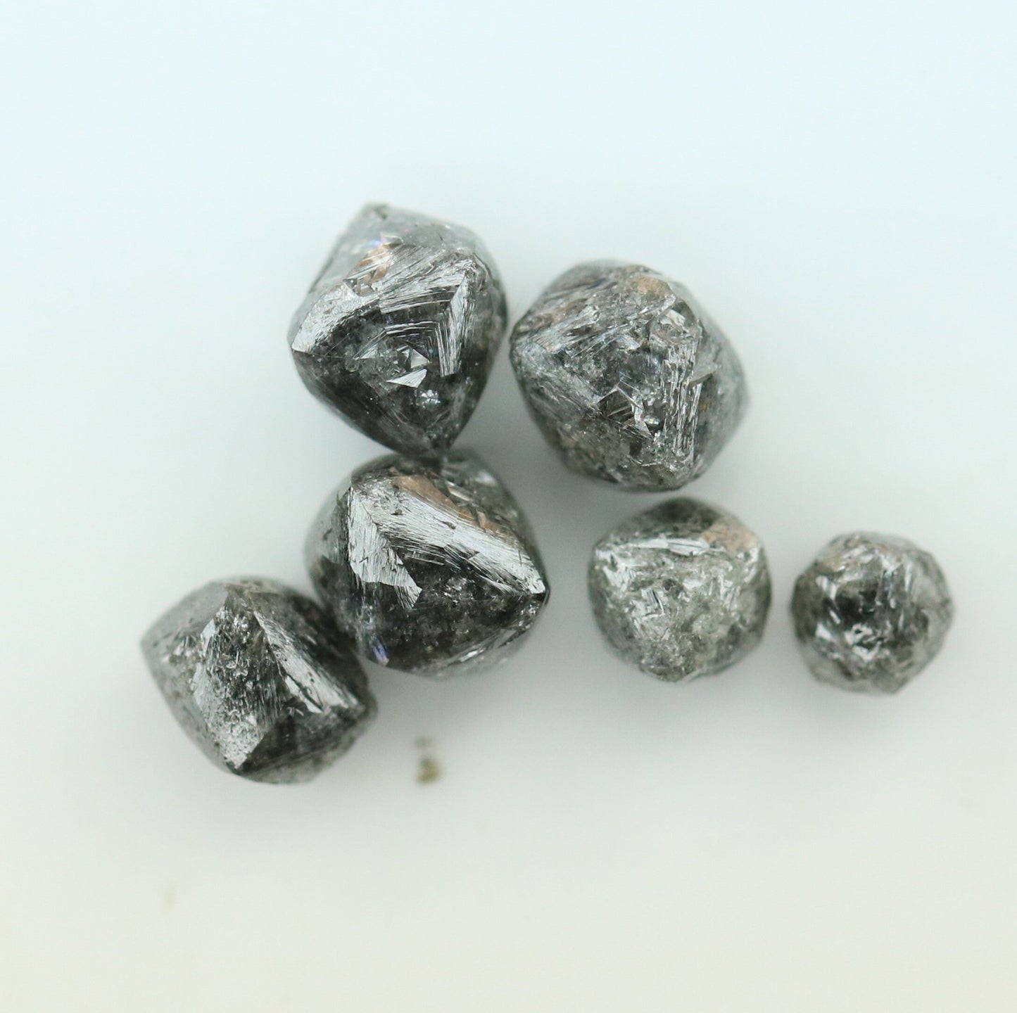 2.72 CT Black Grey Loose Rough Diamond For Engagement RingFor Gold Ring Diamonds