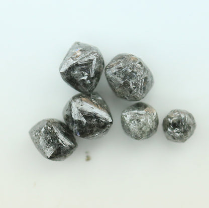 2.72 CT Black Grey Loose Rough Diamond For Engagement RingFor Gold Ring Diamonds