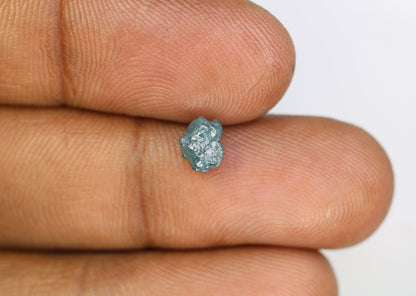 1.18 CT Blue Uncut Rough Diamond For Engagement RingFor Gold Ring Diamonds