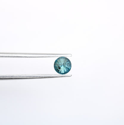 0.40 CT Round Brilliant Blue Diamond for Engagement Rings | Ideal for Gold Ring Settings