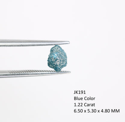 1.22 CT Uncut Blue Rough Diamond For Engagement RingFor Gold Ring Diamonds