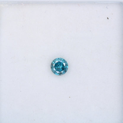 4.60 MM Round Brilliant Cut Blue Diamond for Engagement Rings | Ideal for Gold Ring Settings