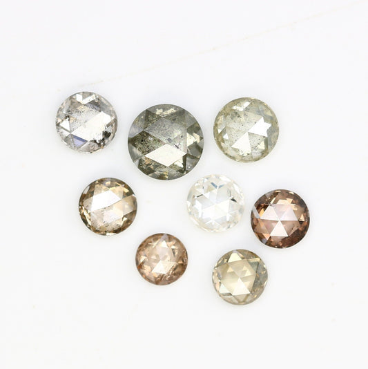 2.0 - 4.0 MM Natural Loose Diamond White Round Rose cut DiamondFor Gold Ring Diamonds