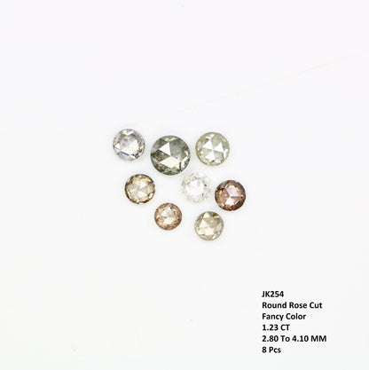 2.0 - 4.0 MM Natural Loose Diamond White Round Rose cut DiamondFor Gold Ring Diamonds