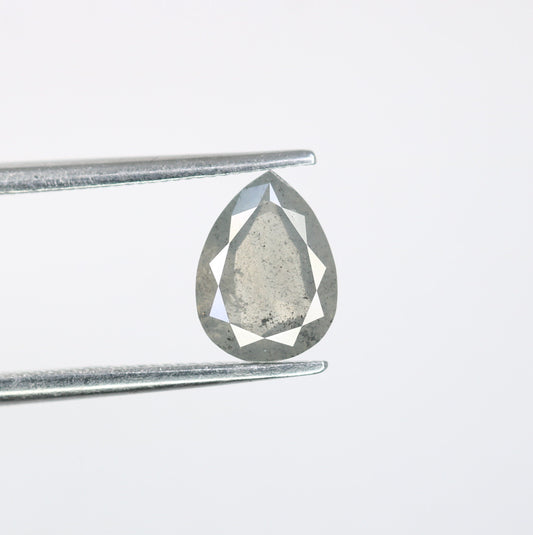 Pear Salt and Pepper Diamond Engagement Ring for Gold Ring | Unique Rustic Diamond Jewelry | Customizable Gemstone Ring