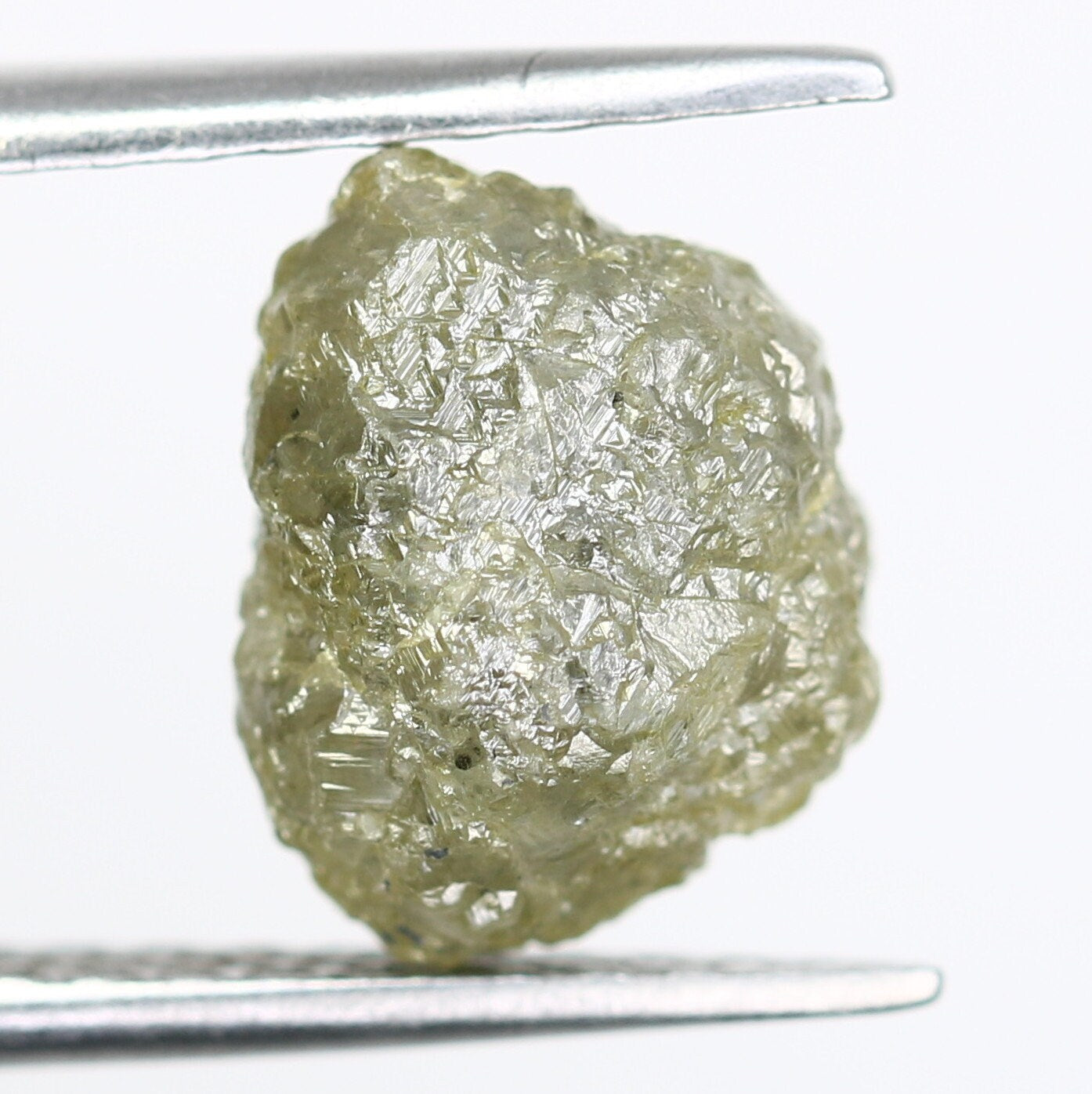 4.70 CT Light Green Rough Uncut Diamond For Engagement RingFor Gold Ring Diamonds