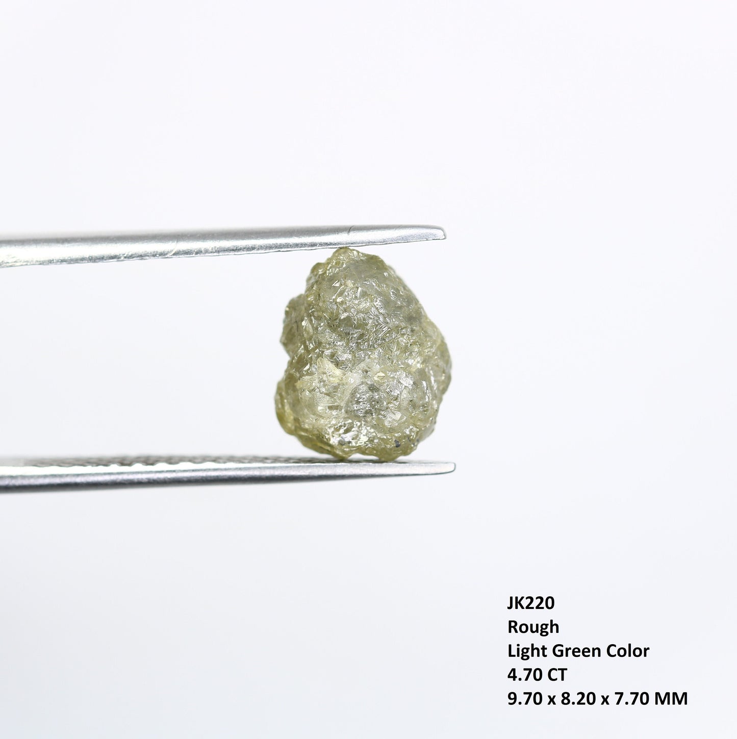 4.70 CT Light Green Rough Uncut Diamond For Engagement RingFor Gold Ring Diamonds