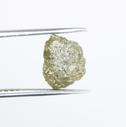 4.70 CT Light Green Rough Uncut Diamond For Engagement RingFor Gold Ring Diamonds