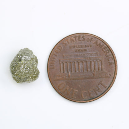 4.70 CT Light Green Rough Uncut Diamond For Engagement RingFor Gold Ring Diamonds