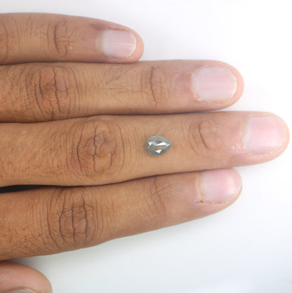 Pear Salt and Pepper Diamond Engagement Ring for Gold Ring | Unique Rustic Diamond Jewelry | Customizable Gemstone Ring