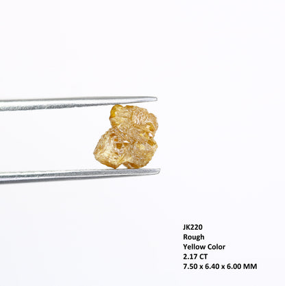 2.17 CT Raw Yellow Rough Uncut Diamond For Engagement RingFor Gold Ring Diamonds