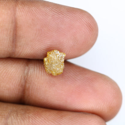 2.17 CT Raw Yellow Rough Uncut Diamond For Engagement RingFor Gold Ring Diamonds