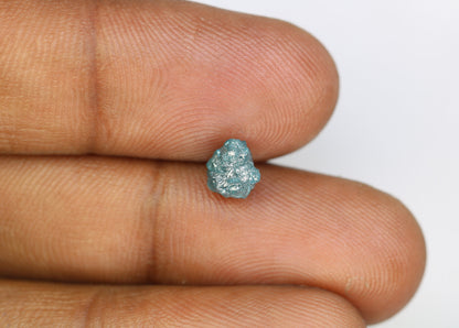 1.49 CT  Blue Uncut Rough Diamond For Engagement RingFor Gold Ring Diamonds