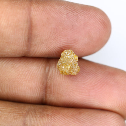 2.17 CT Raw Yellow Rough Uncut Diamond For Engagement RingFor Gold Ring Diamonds