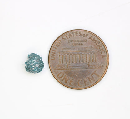 1.49 CT  Blue Uncut Rough Diamond For Engagement RingFor Gold Ring Diamonds