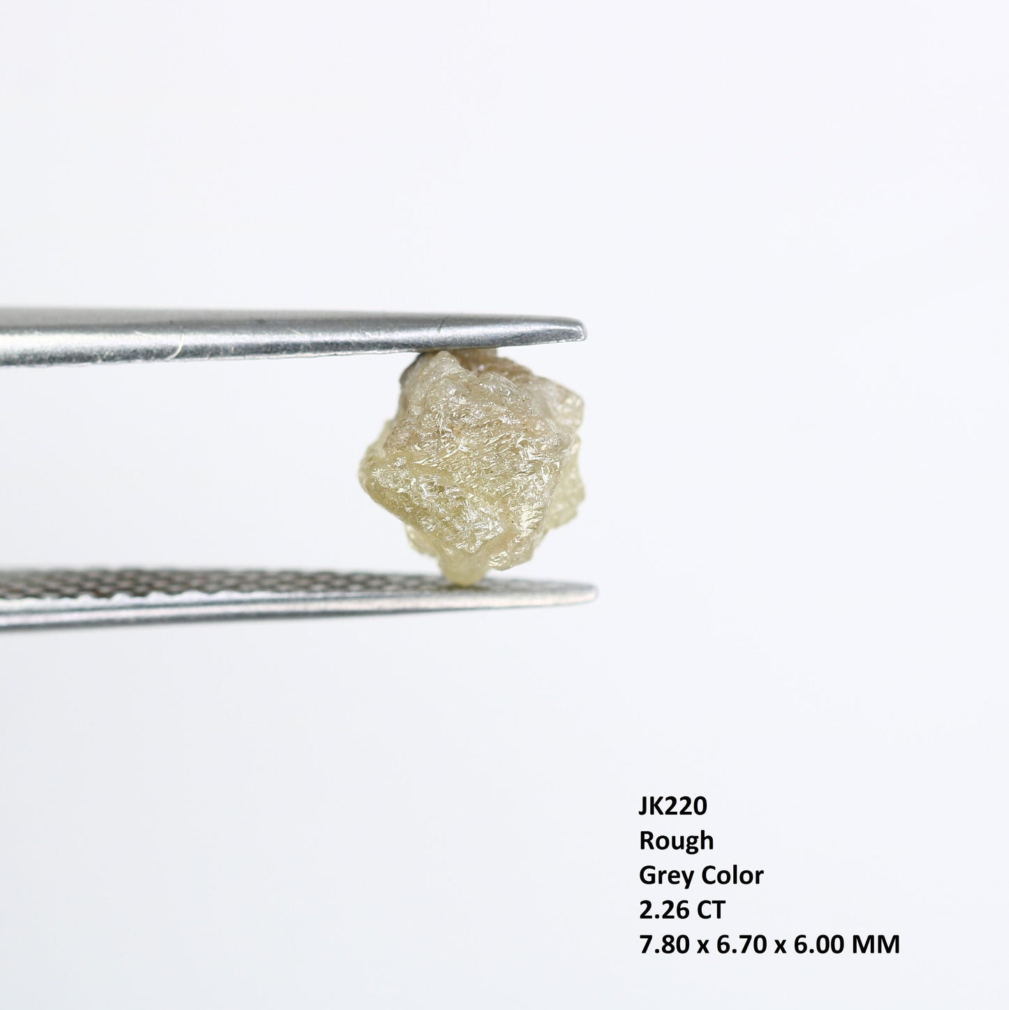 2.26 CT Grey Rough Raw Uncut Diamond For Engagement RingFor Gold Ring Diamonds