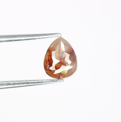1 CT Rose Cut Pear Shape Diamond Engagement Ring | Unique Gold Ring | Natural Diamond Jewelry