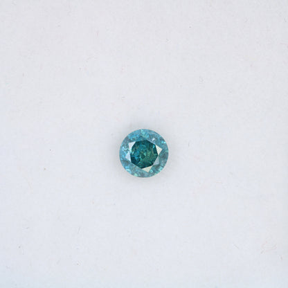 0.46 CT Blue Round Brilliant Cut Diamond for Engagement Rings | Ideal for Gold Ring Settings