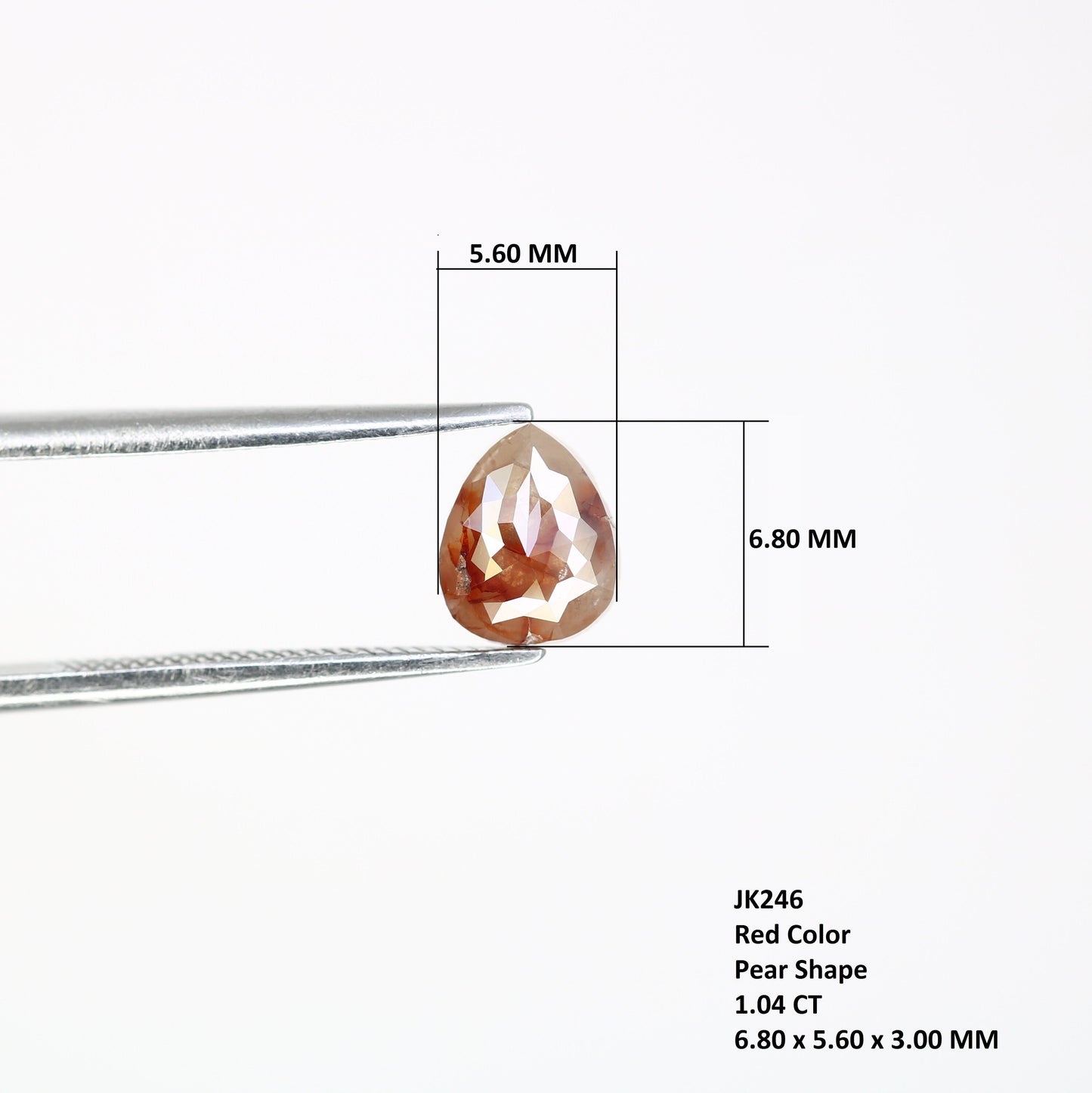 1 CT Rose Cut Pear Shape Diamond Engagement Ring | Unique Gold Ring | Natural Diamond Jewelry