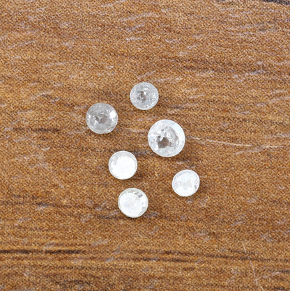 Natural Loose Diamond Round Rose Cut Fancy Mix Color Low Price 2.00 to 2.70 MM 0.35 Ct Lot Round Brilliant Cut Diamond Diamonds