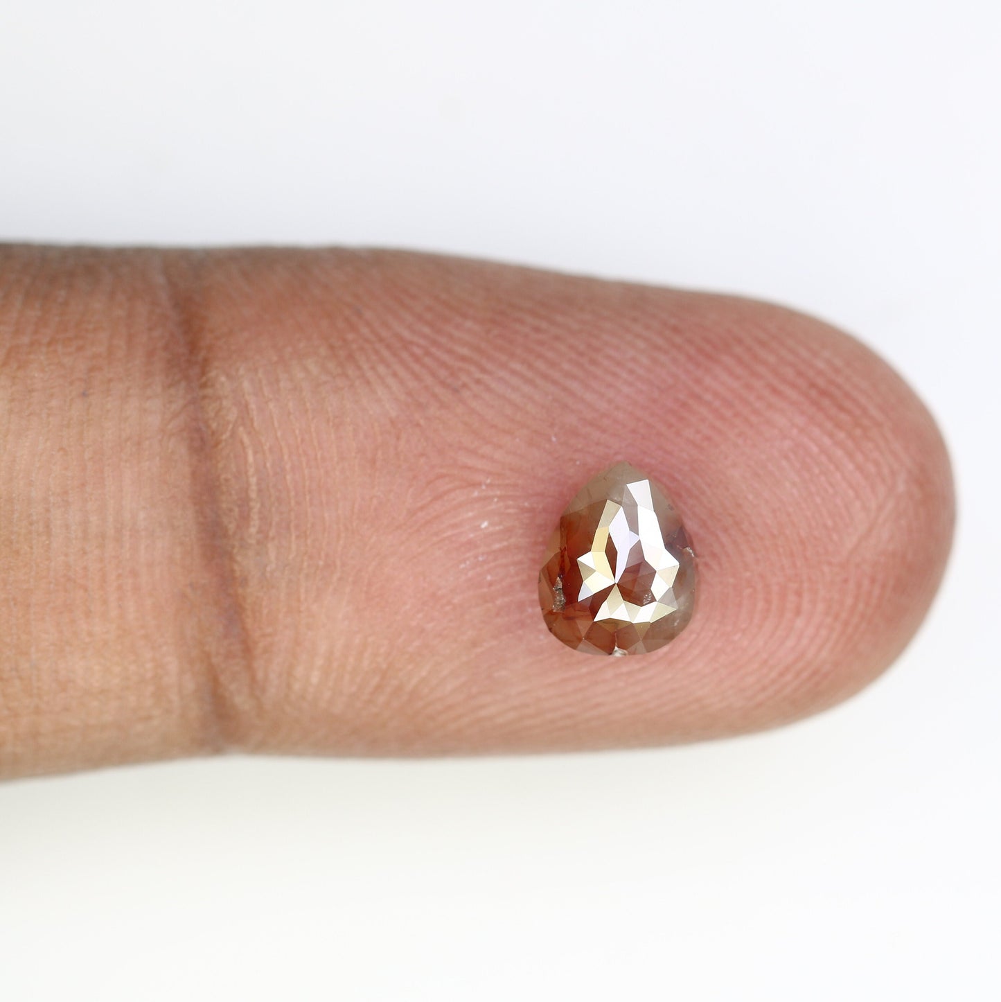 1 CT Rose Cut Pear Shape Diamond Engagement Ring | Unique Gold Ring | Natural Diamond Jewelry