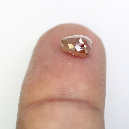 1 CT Rose Cut Pear Shape Diamond Engagement Ring | Unique Gold Ring | Natural Diamond Jewelry