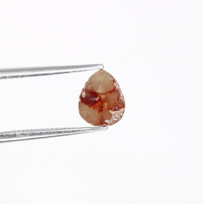 1 CT Rose Cut Pear Shape Diamond Engagement Ring | Unique Gold Ring | Natural Diamond Jewelry