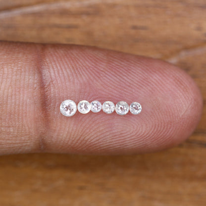 Natural Loose Diamond Round Rose Cut Fancy Mix Color Low Price 2.00 to 2.70 MM 0.35 Ct Lot Round Brilliant Cut Diamond Diamonds