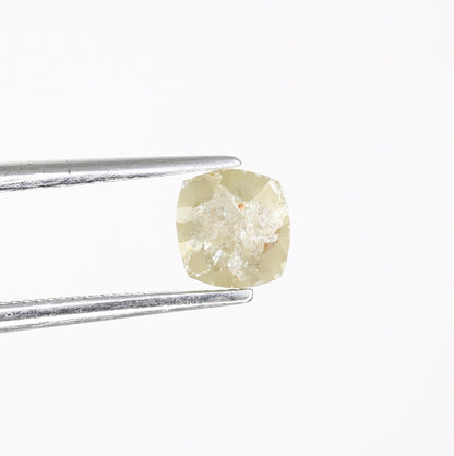 Cushion Cut Salt and Pepper Grey Diamond Ring | Gold Anniversary Gift | Unique Engagement Jewelry
