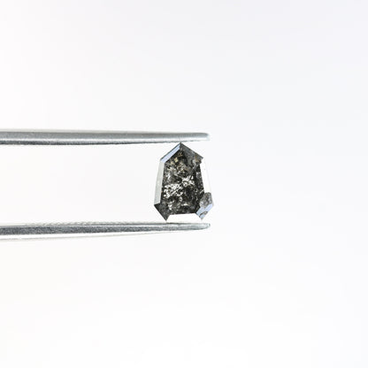 0.59 CT Natural Prism Cut Salt and Pepper Diamond  For handmade necklace pendant Black/Grey crystal Diamond For Engagement Ring Gift for Her