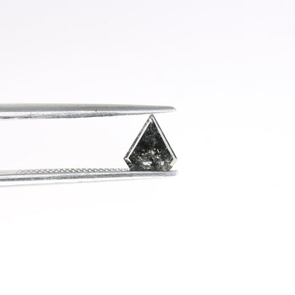 0.33 CT Pentagon Cut Natural Salt and Pepper Diamond For handmade necklace pendant Black/Grey crystal Diamond for Engagement Gold Ring Gift