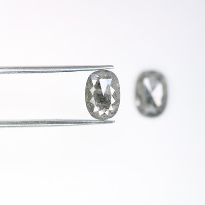 2.52 CT Loose Pair Salt and Pepper Diamond, Natural Loose Diamond, Fancy Diamond for Wedding Ring & Earring, jewelry gift for women Diamonds