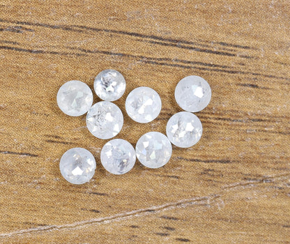 Natural Loose Rose Cut Diamond Grey Color Round Cut Diamond Natural Loose White Diamond Round Rose Cut Shape Diamond Diamonds