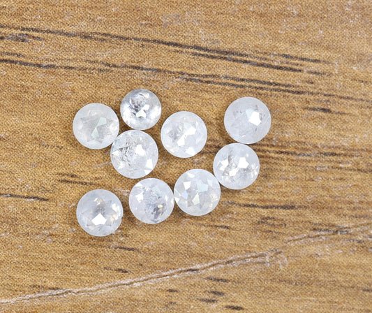 Natural Loose Rose Cut Diamond Grey Color Round Cut Diamond Natural Loose White Diamond Round Rose Cut Shape Diamond Diamonds