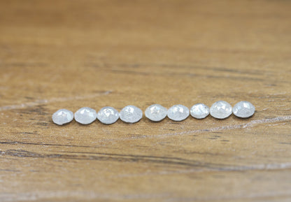 Natural Loose Rose Cut Diamond Grey Color Round Cut Diamond Natural Loose White Diamond Round Rose Cut Shape Diamond Diamonds