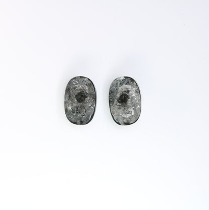2.52 CT Loose Pair Salt and Pepper Diamond, Natural Loose Diamond, Fancy Diamond for Wedding Ring & Earring, jewelry gift for women Diamonds