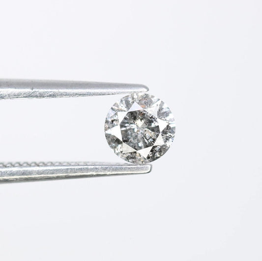 0.34 CT Round Cut Loose Salt and Pepper Diamond | Natural Ethical Gem | Ideal for Engagement, Anniversary, or Promise Jewelry | Vintage Gift