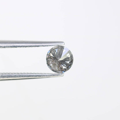 0.36 CT Loose Salt and Pepper Round Cut Diamond | Natural Ethical Gem | Unique Engagement Stone | Rustic Boho Vintage Jewelry