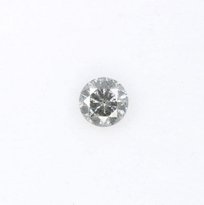 0.39 CT Loose Salt and Pepper Round Cut Diamond | Ethical Natural Gemstone | Unique Alternative Engagement Ring | Rustic Vintage Jewelry